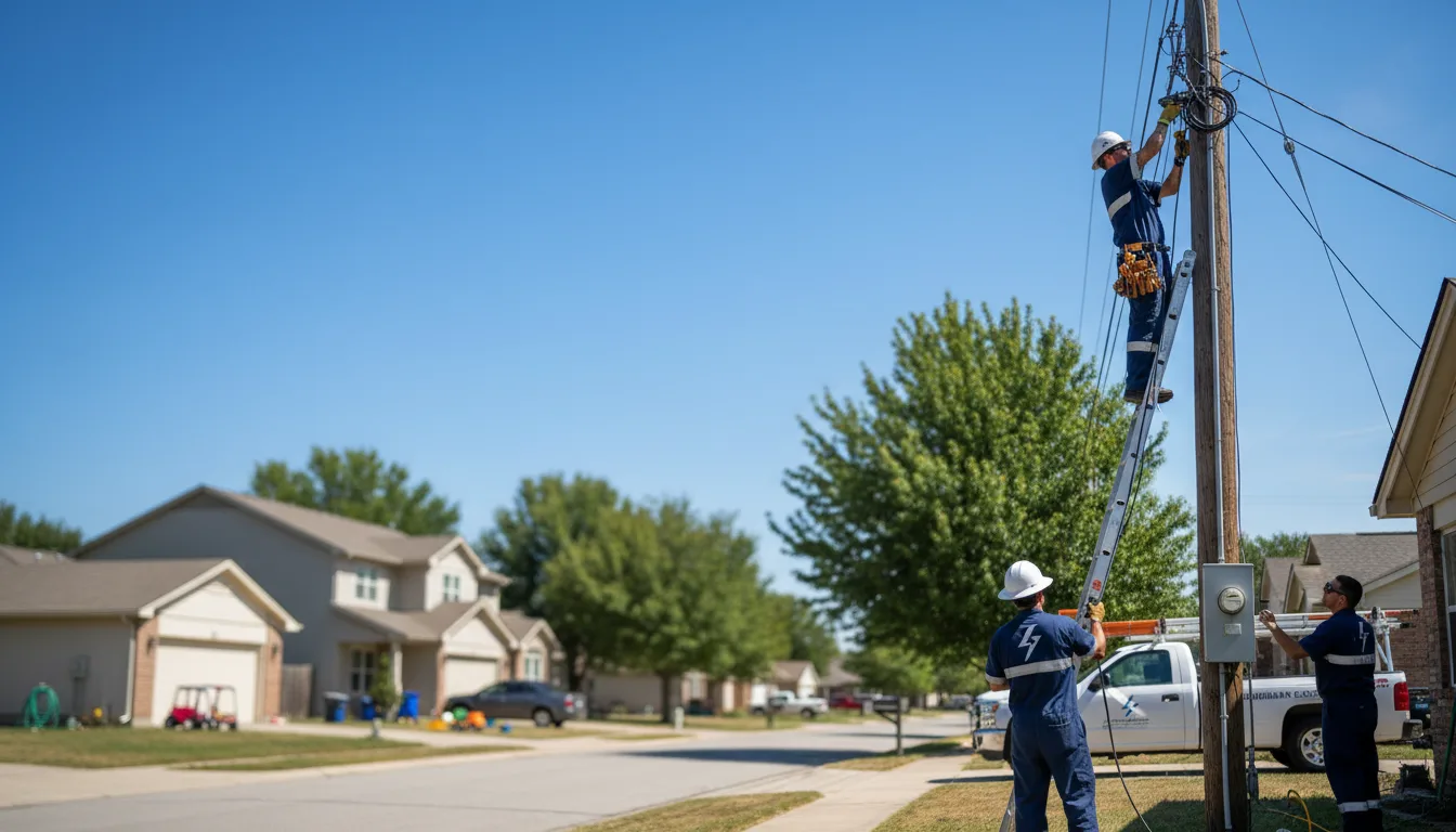 Residential electrician providing installation services in Peoria, IL
